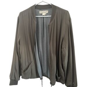 saltwater LUXE Olive Green Bomber Jacket